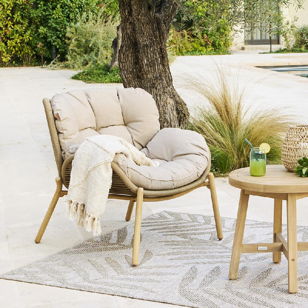 hesperide Fauteuil de salon de jardin MELOANE Taupe