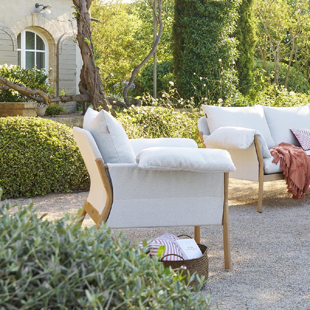 hesperide Fauteuil de salon de jardin ODEMILIA Gris