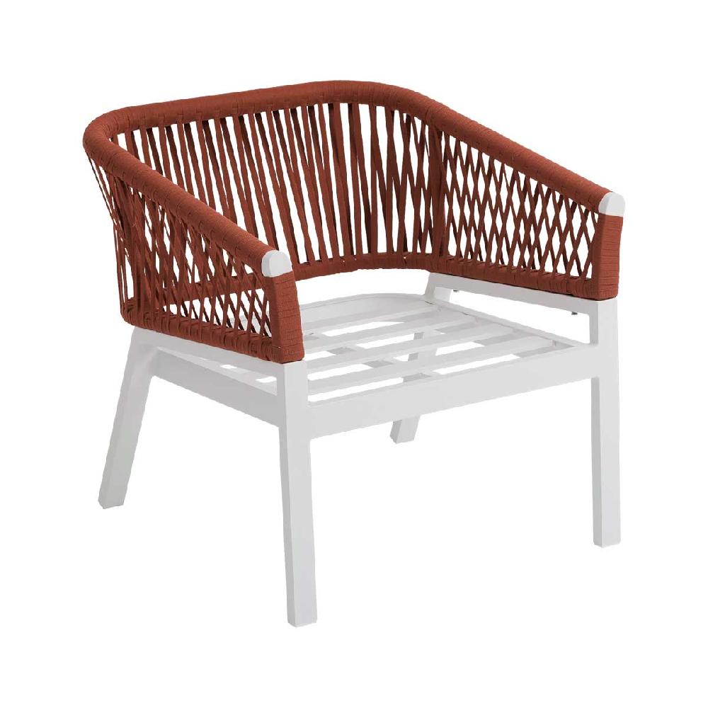 Hesperide Fauteuil De Salon De Jardin ORIENGO Brique & Blanc