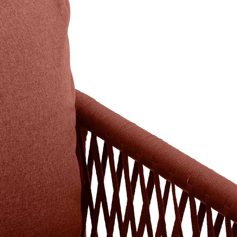 Hesperide Fauteuil De Salon De Jardin ORIENGO Brique & Blanc