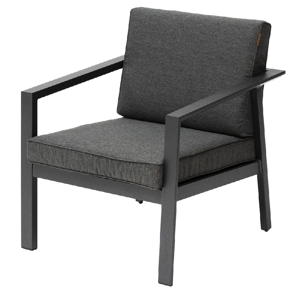 hesperide Fauteuil de salon de jardin PAVANE Carbone & Graphite