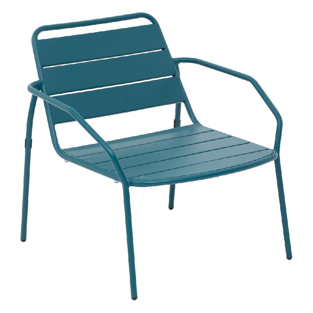 Hesperide Fauteuil De Salon De Jardin PHUKET Bleu Canard