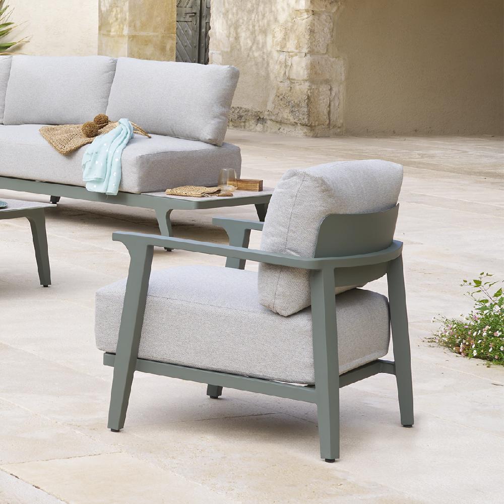 Hesperide Fauteuil De Salon De Jardin PULPY Vert Laurier