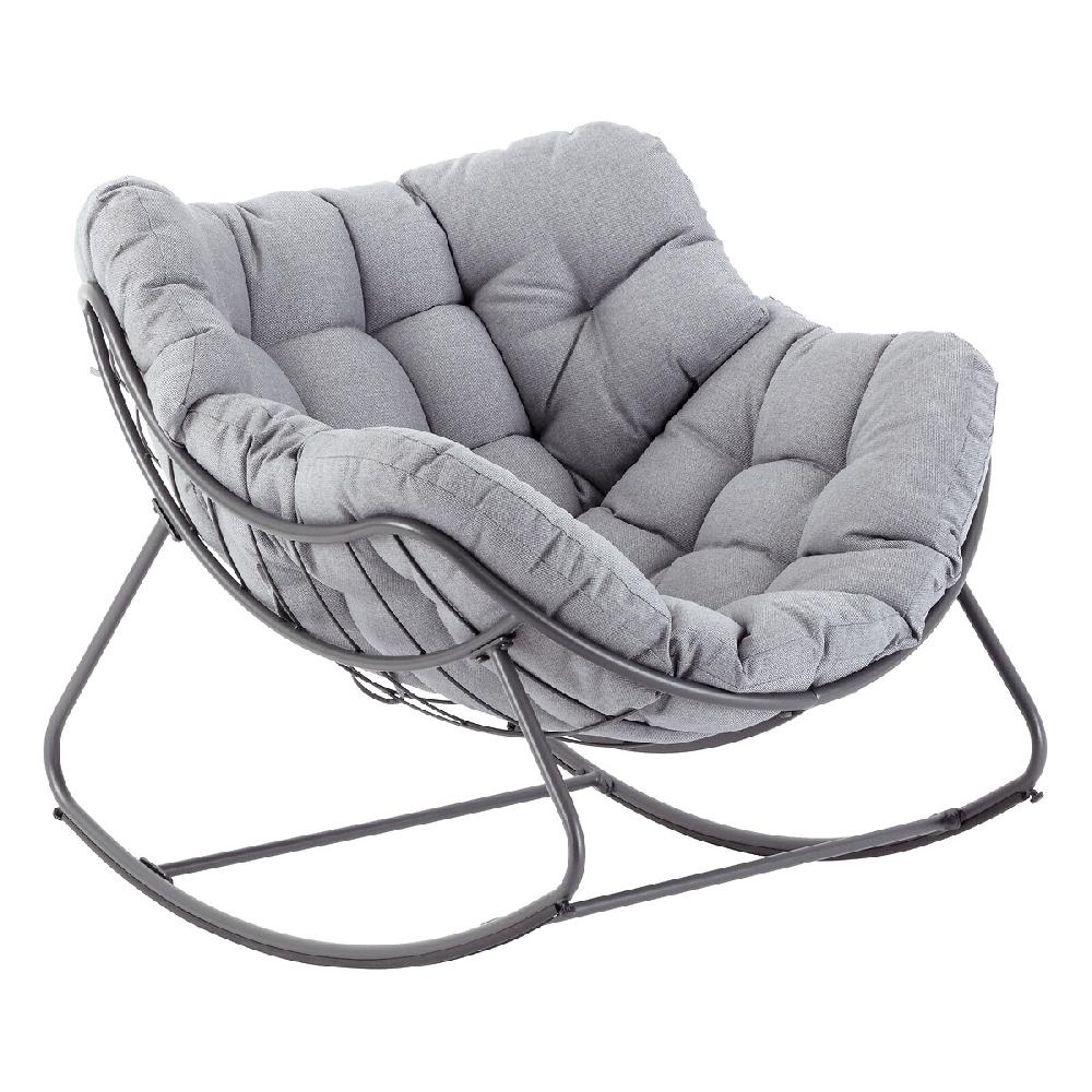 Hesperide Fauteuil Oeuf à Bascule PAOPAO Gris & Graphite