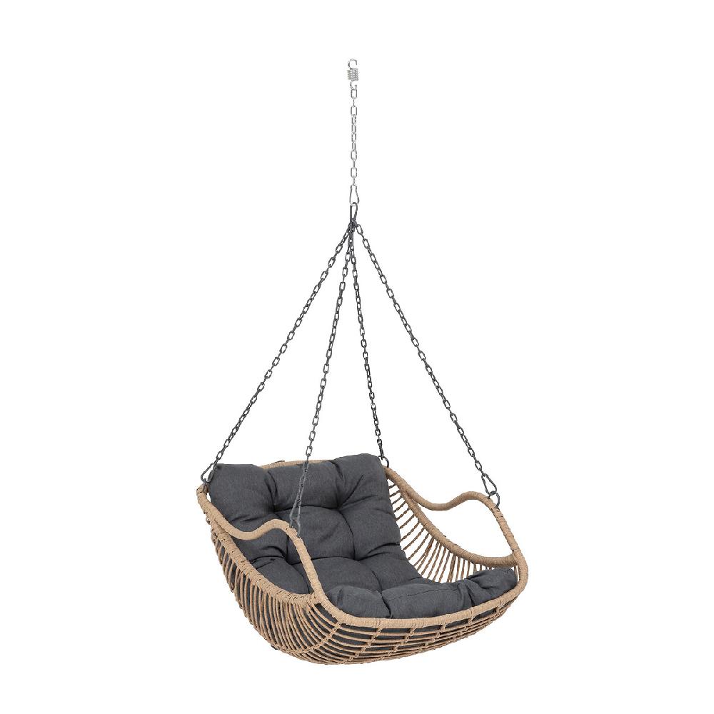 Hesperide Fauteuil Oeuf Suspendu GIBRALTAR Ardoise + 1 Pied Réglable PANAO