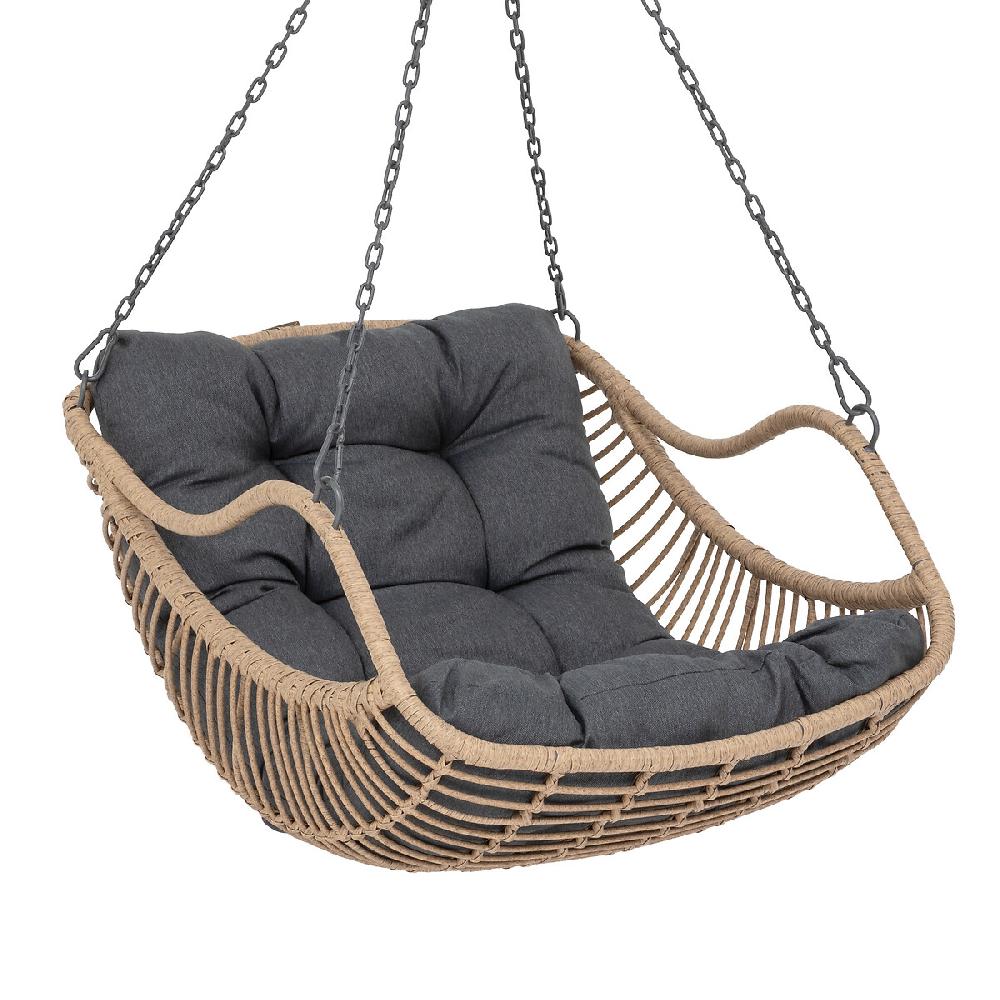 Hesperide Fauteuil Oeuf Suspendu GIBRALTAR Ardoise + 1 Pied Réglable PANAO