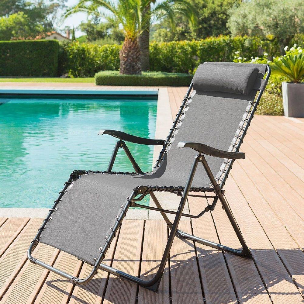 hesperide Fauteuil relax de jardin SILOS Anthracite