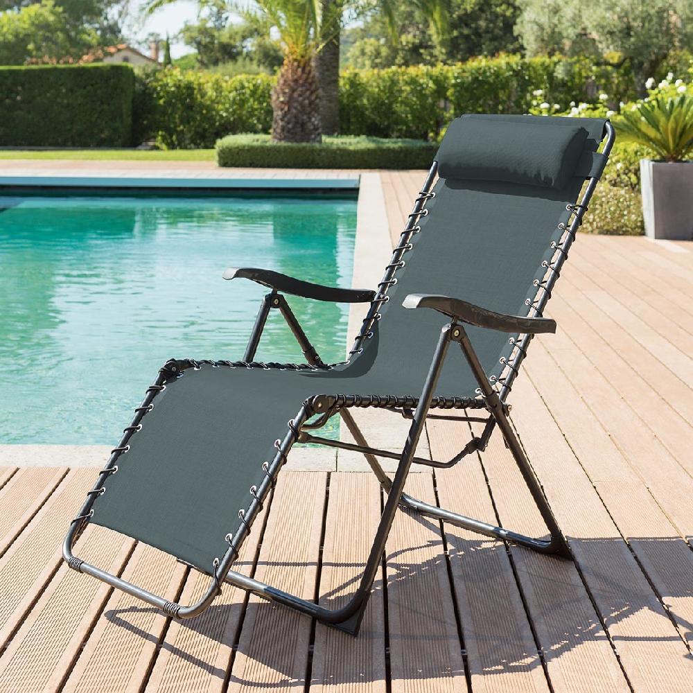 hesperide Fauteuil relax de jardin SILOS Bleu canard