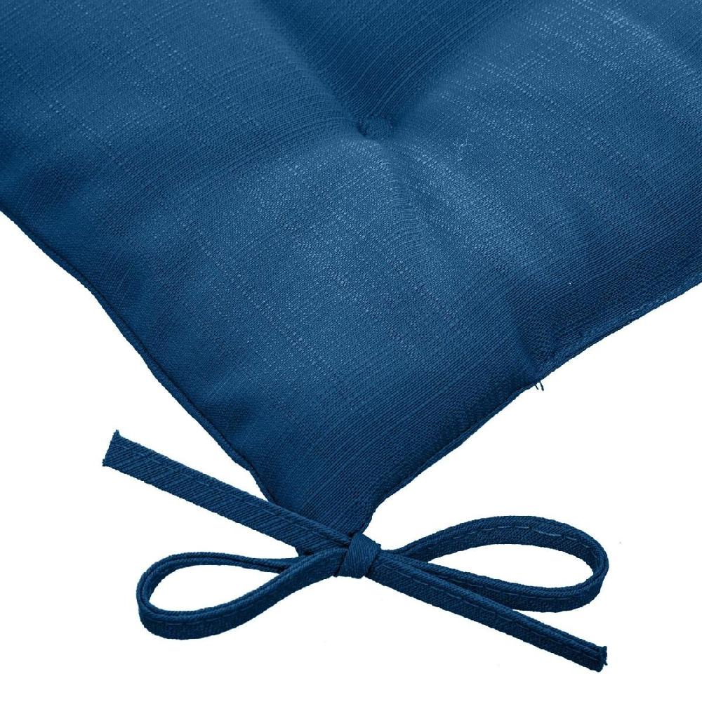 Hesperide Galette De Chaise Carrée 4 Points KORAI Bleu Indigo