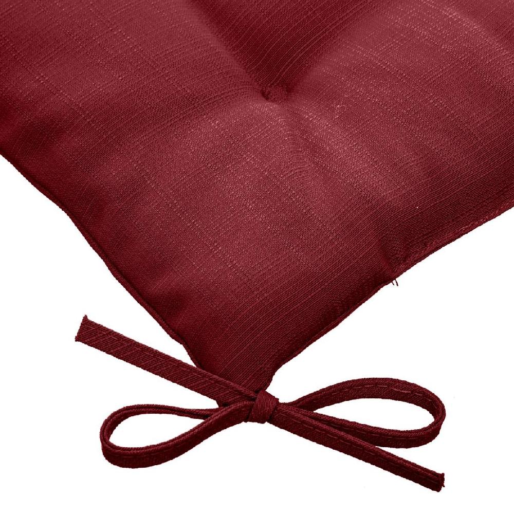 Hesperide Galette De Chaise Carrée 4 Points KORAI Bordeaux