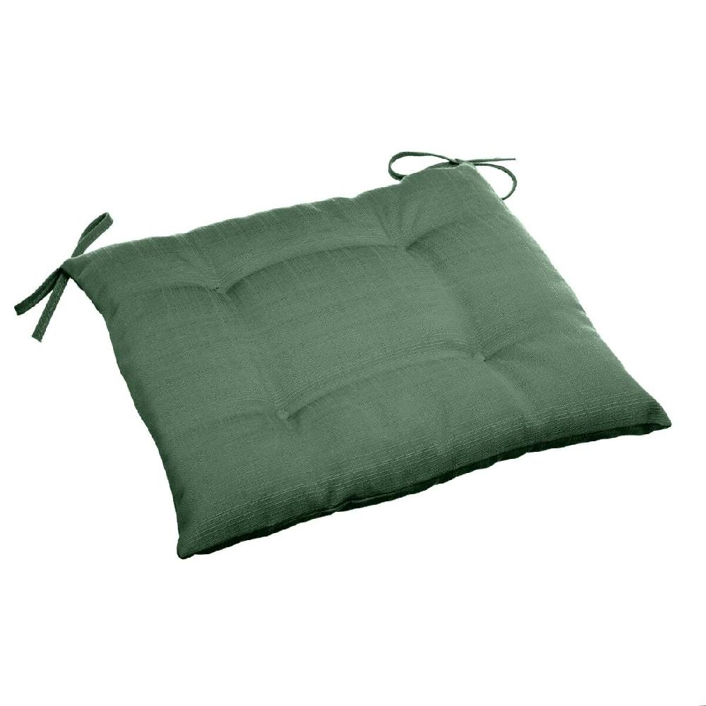 Hesperide Galette De Chaise Carrée 4 Points KORAI Vert Olive