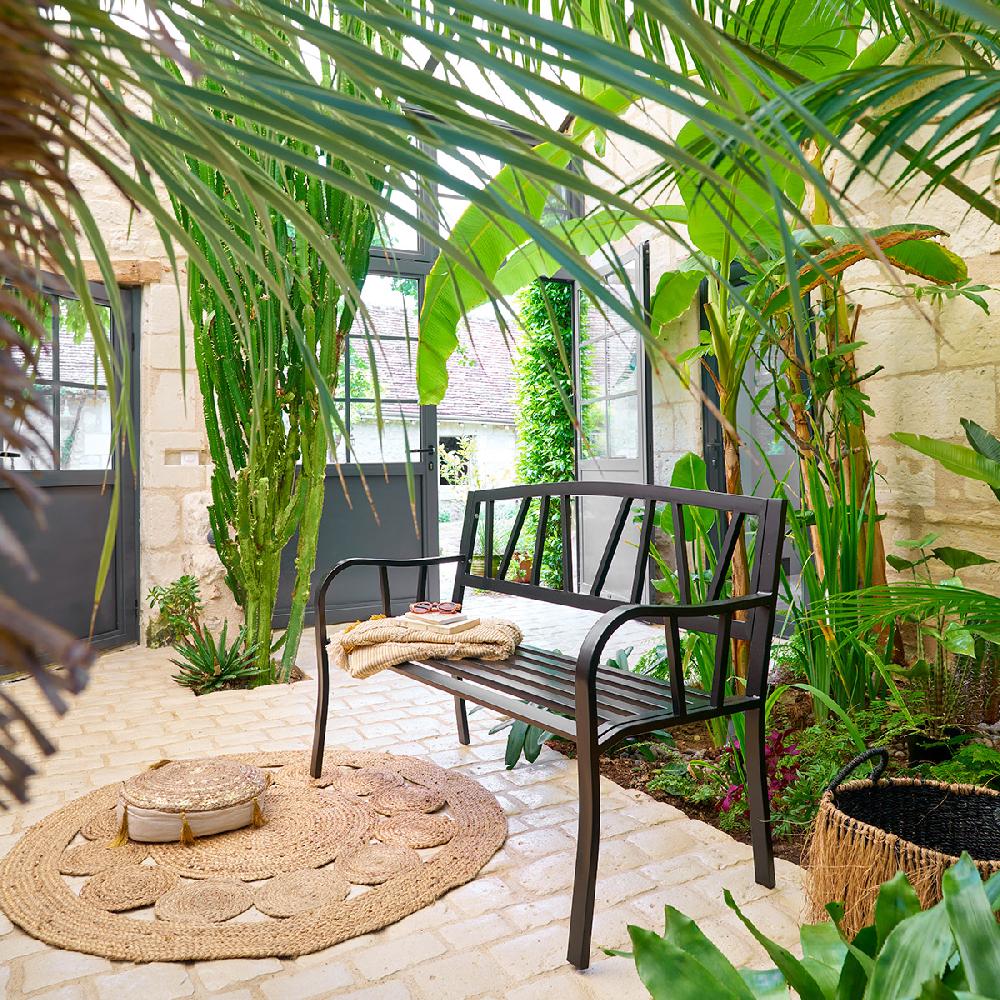 Hesperide Banc De Jardin ALVERNIA Noir