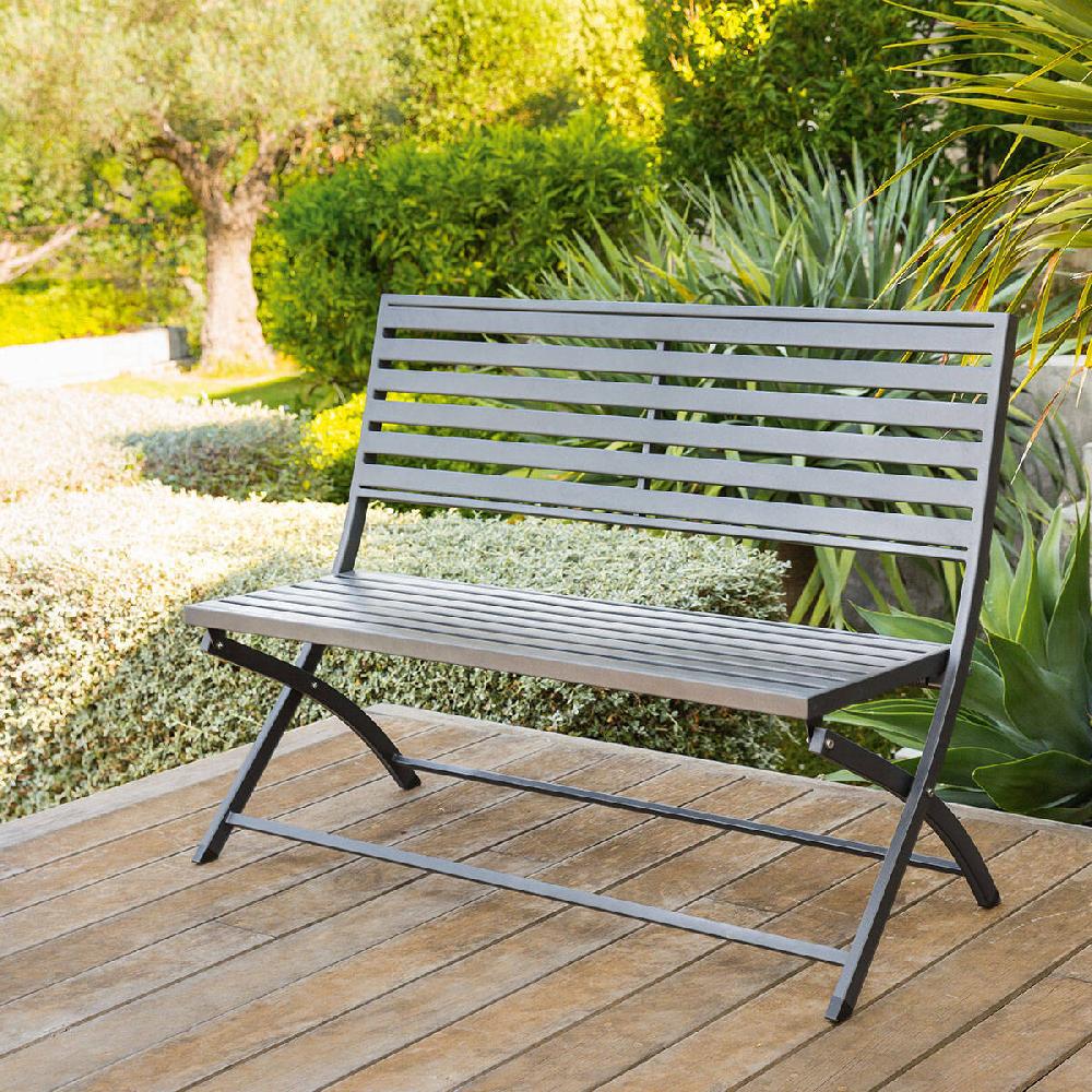 Hesperide Banc De Jardin Pliant OLBIA Graphite