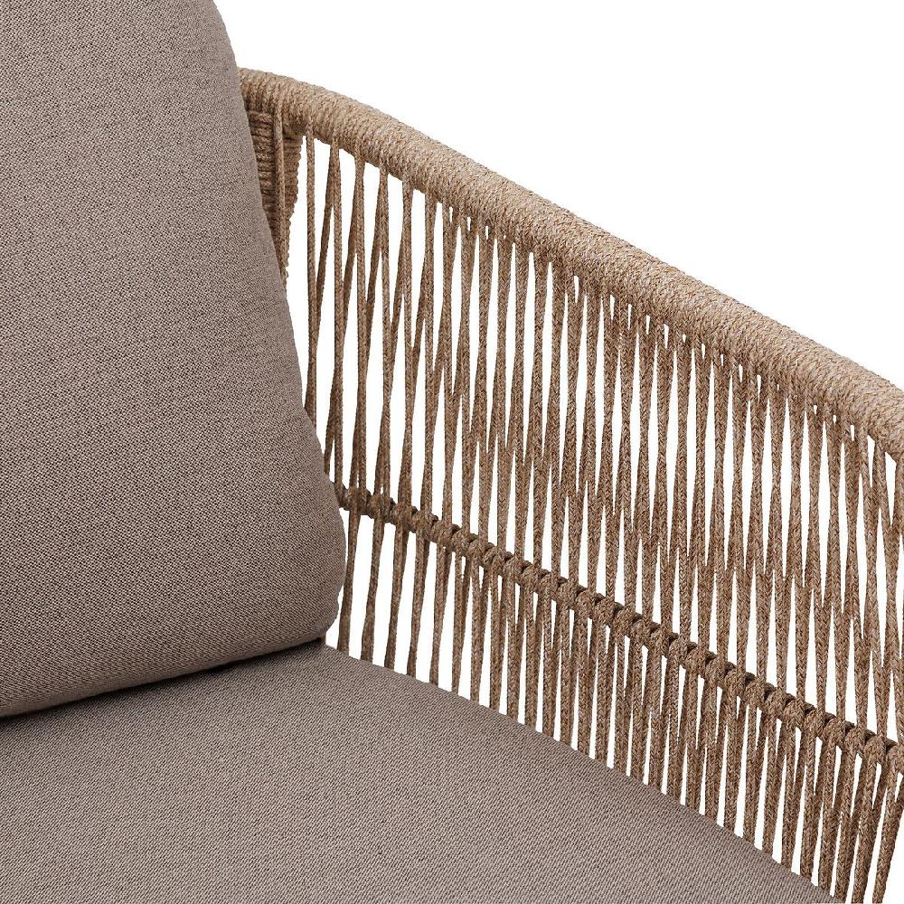 Hesperide Canapé De Jardin DEONA Taupe & Acacia