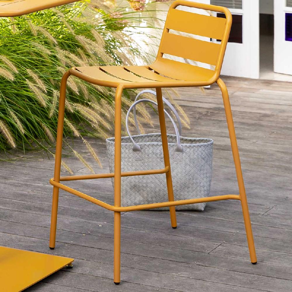 Hesperide Chaise De Bar Empilable PHUKET Ocre