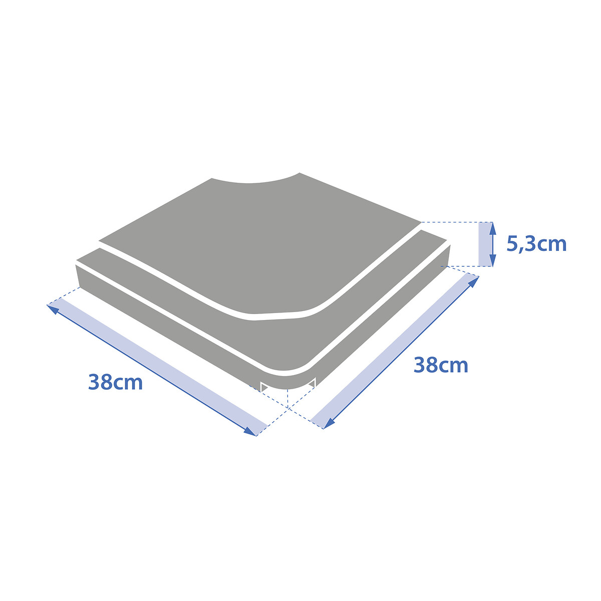 Hesperide Dalle Pour Parasol STACIO Argile