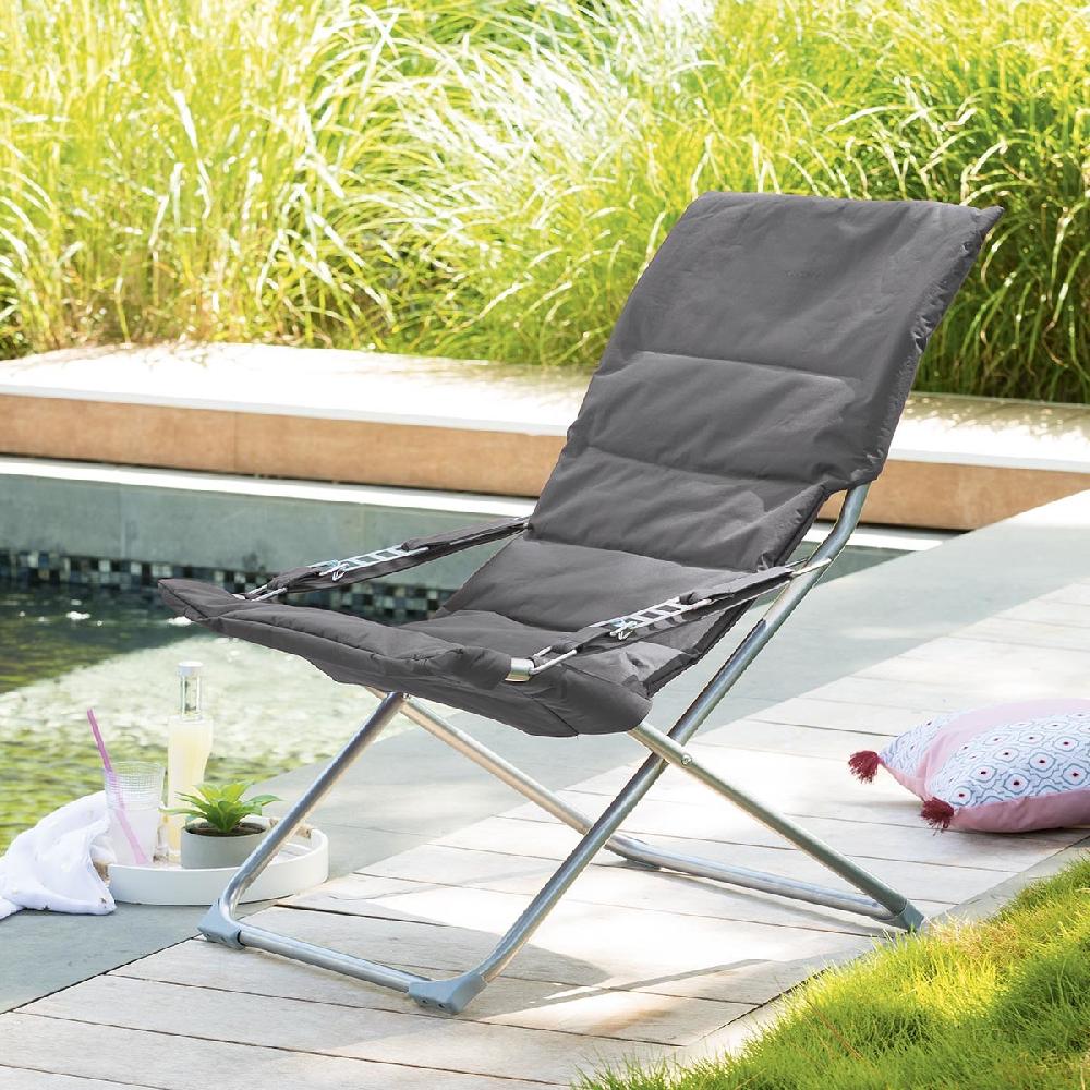 hesperide Fauteuil relax de jardin MILOS Ardoise