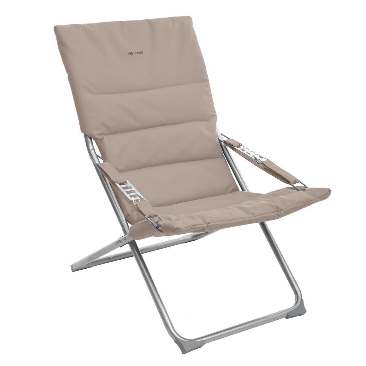 Hesperide Fauteuil Relax De Jardin MILOS Taupe