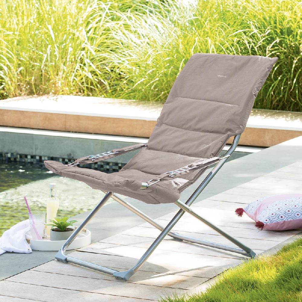 hesperide Fauteuil relax de jardin MILOS Taupe