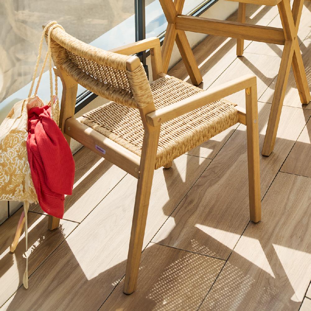 hesperide Lot de 2 fauteuils TEMEIRA Acacia