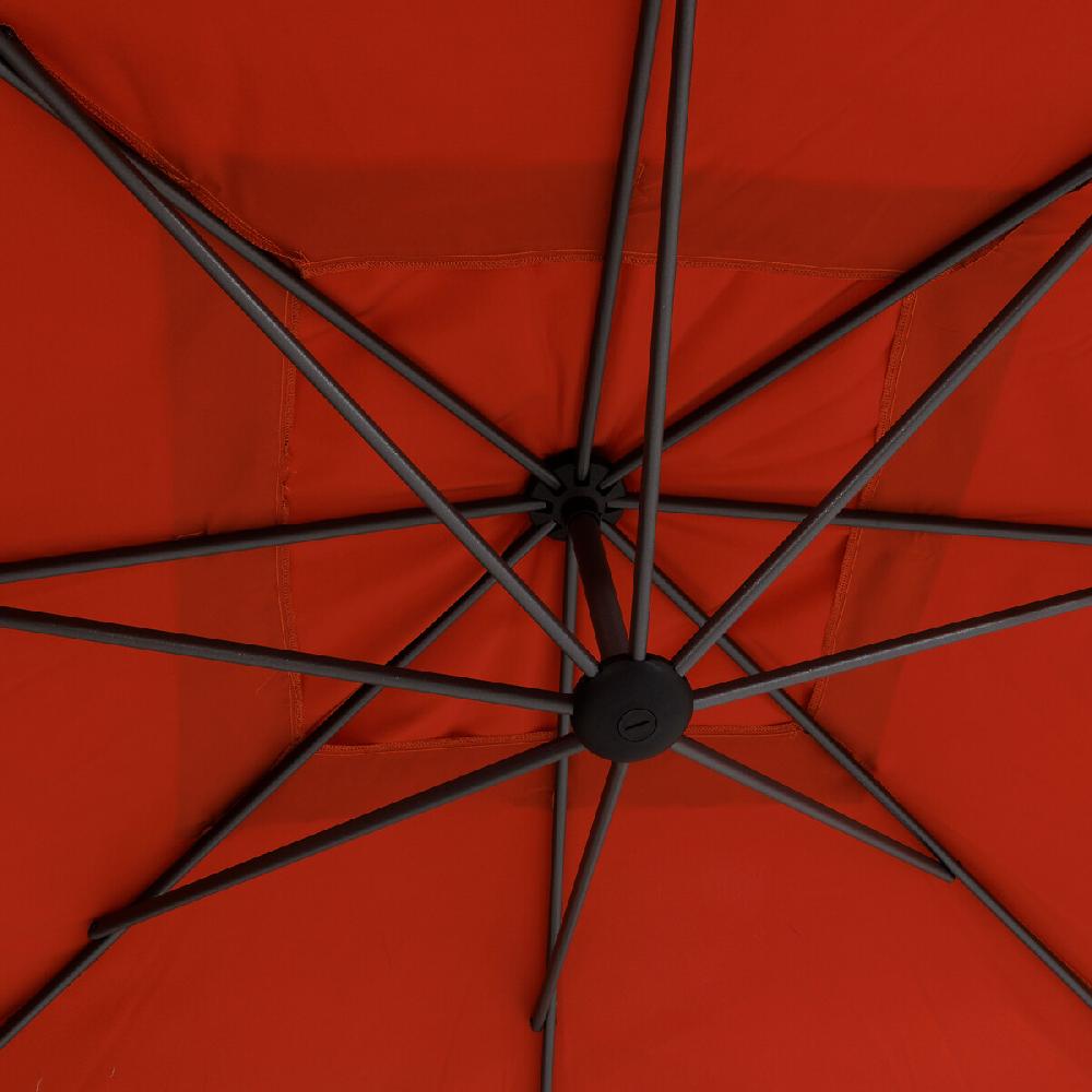 Hesperide Parasol Déporté Carré MANOA Ambre