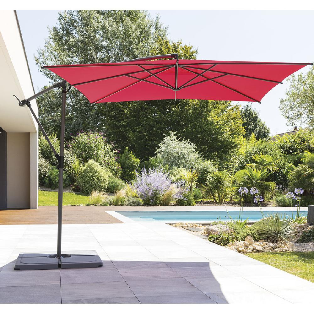 hesperide Parasol déporté carré MANOA Grenade