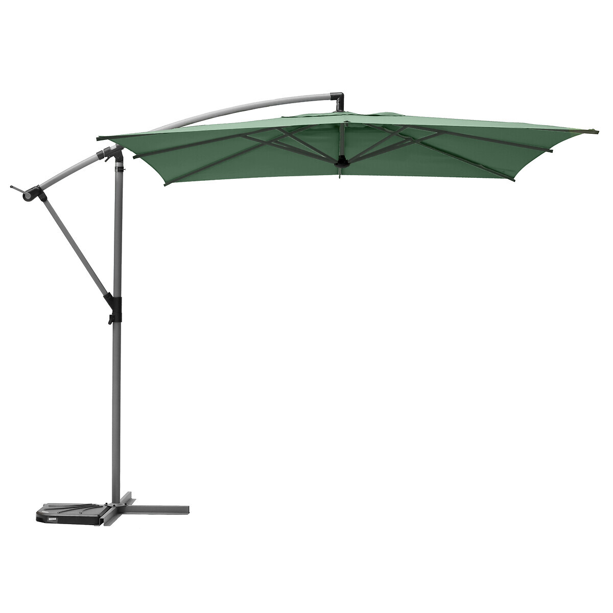 Hesperide Parasol Déporté Carré MANOA Vert Olive