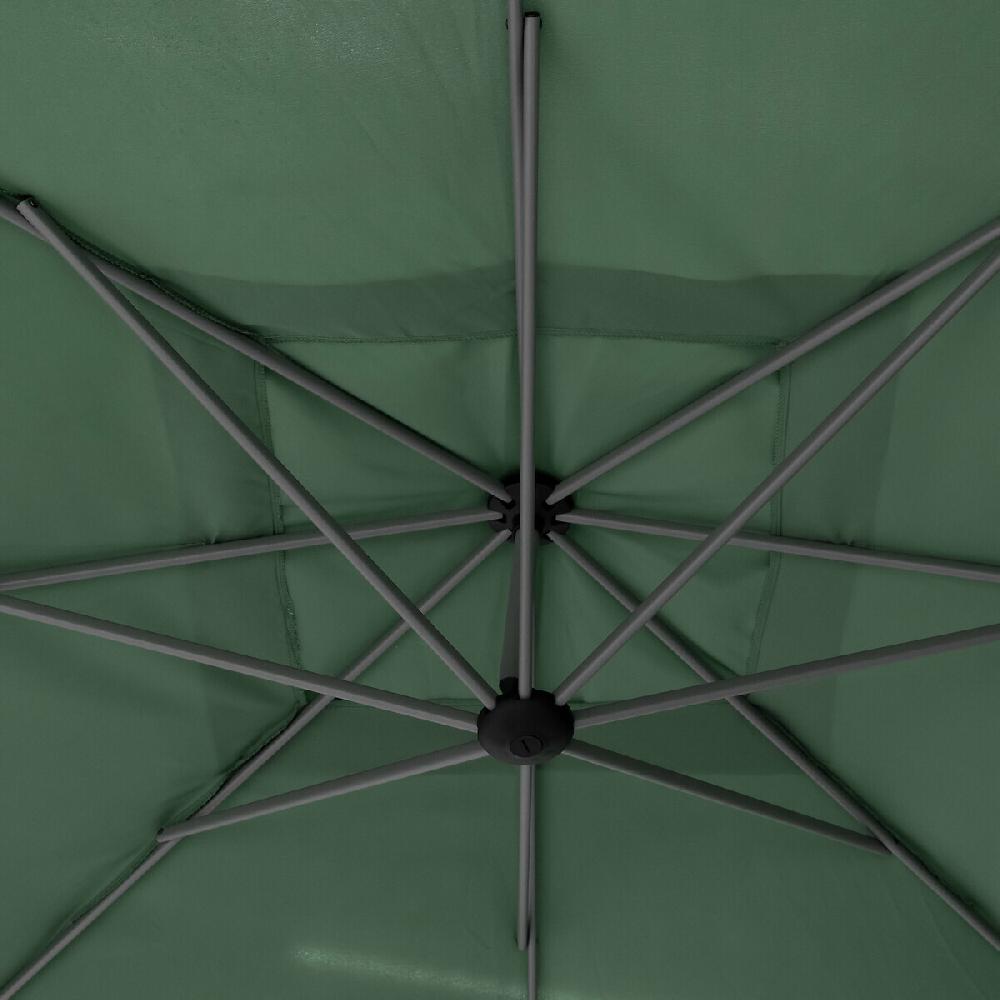 Hesperide Parasol Déporté Carré MANOA Vert Olive