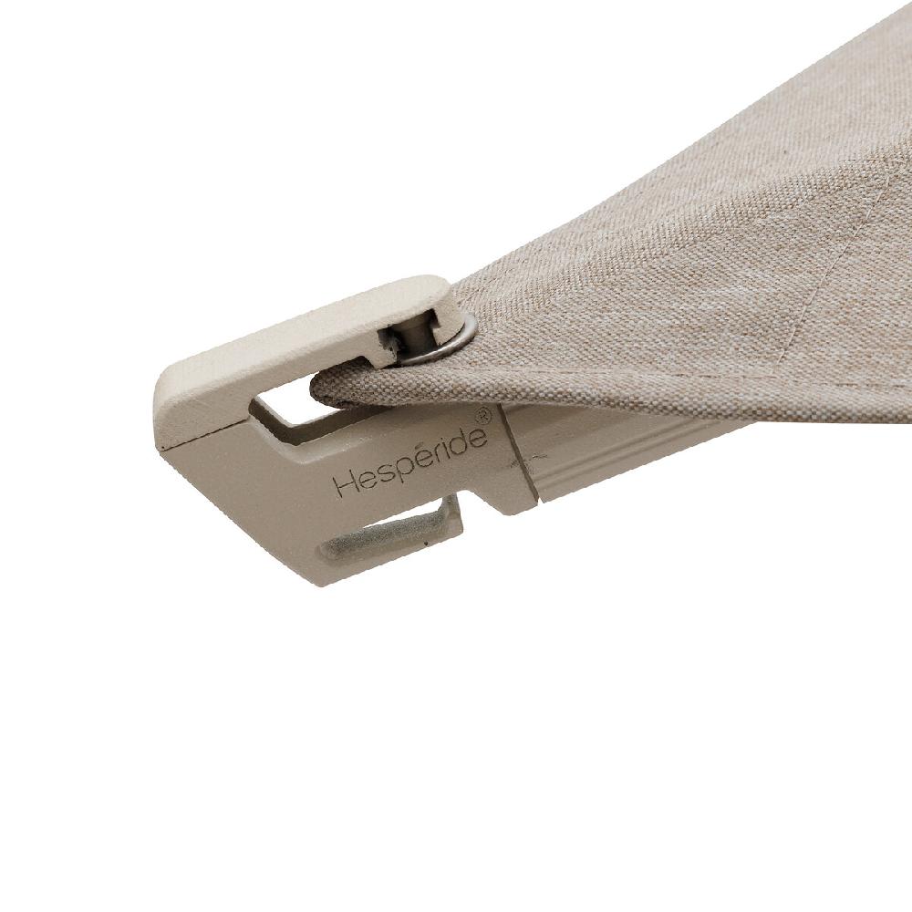 Hesperide Parasol Déporté Carré MELHIA Lin & Argile