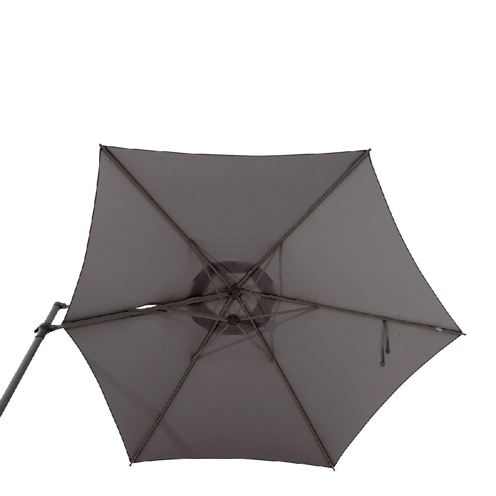 Hesperide Parasol Déporté Rond NAULIA Ardoise