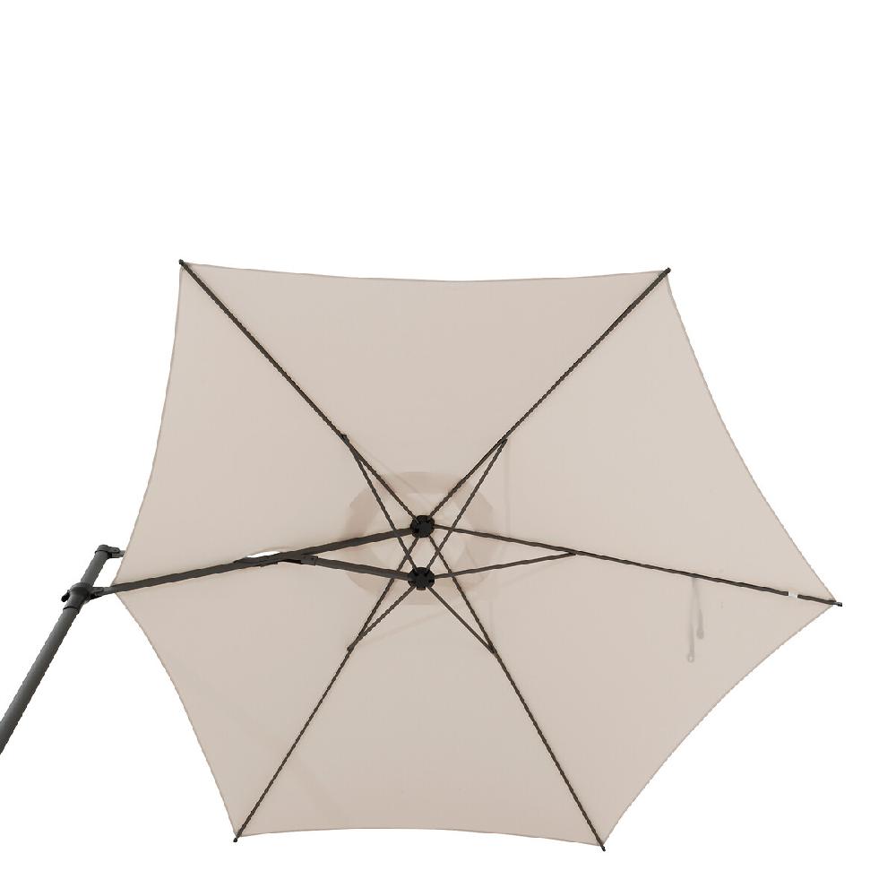 Hesperide Parasol Déporté Rond NAULIA Blé