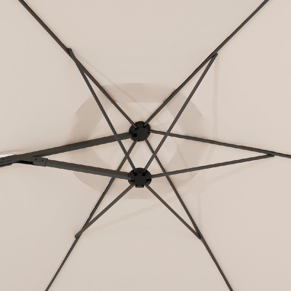 Hesperide Parasol Déporté Rond NAULIA Blé