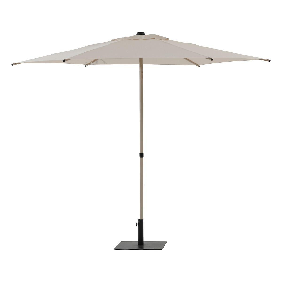 Hesperide Parasol Droit Carré SOYA Argile & Blé