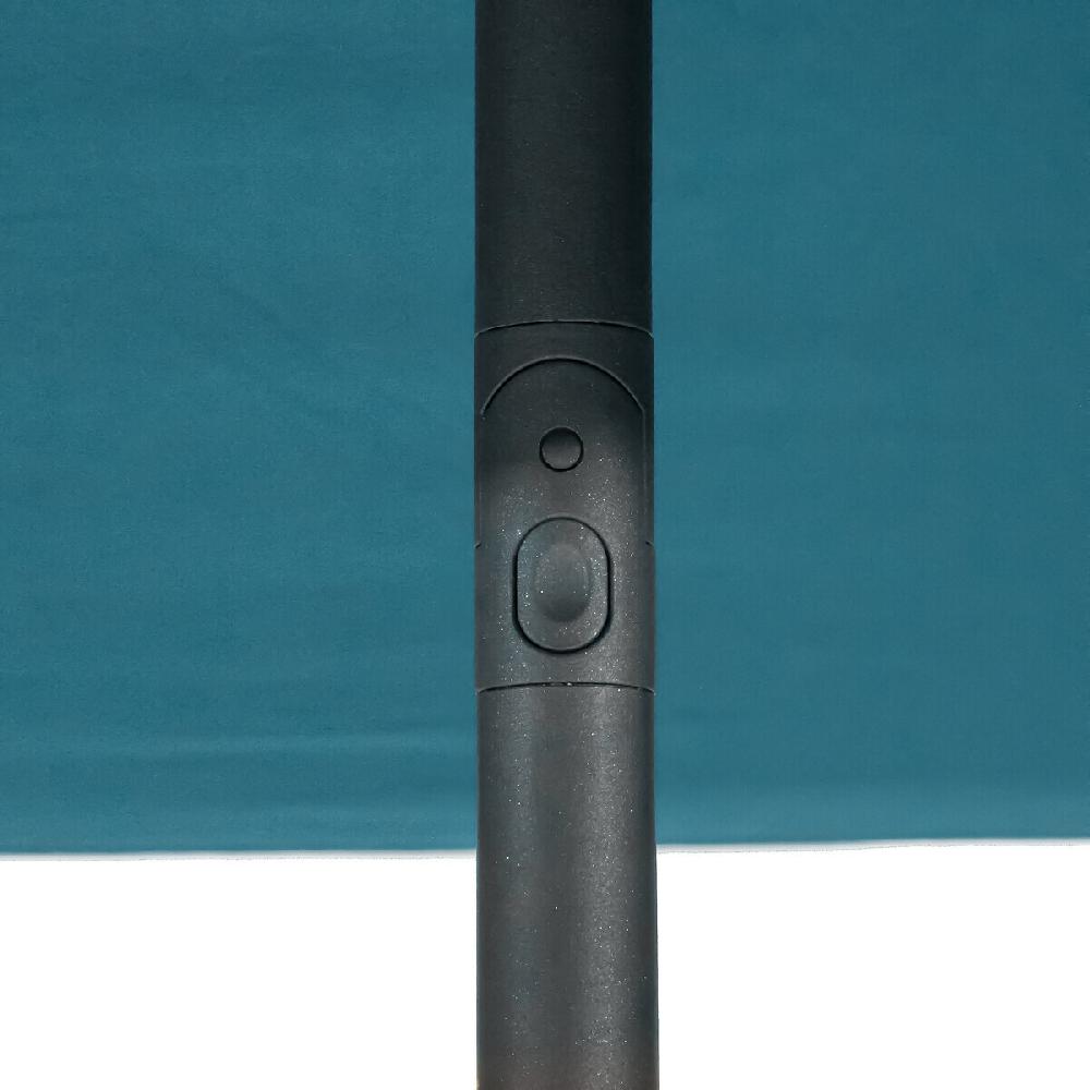 Hesperide Parasol Droit Carré SOYA Bleu Canard