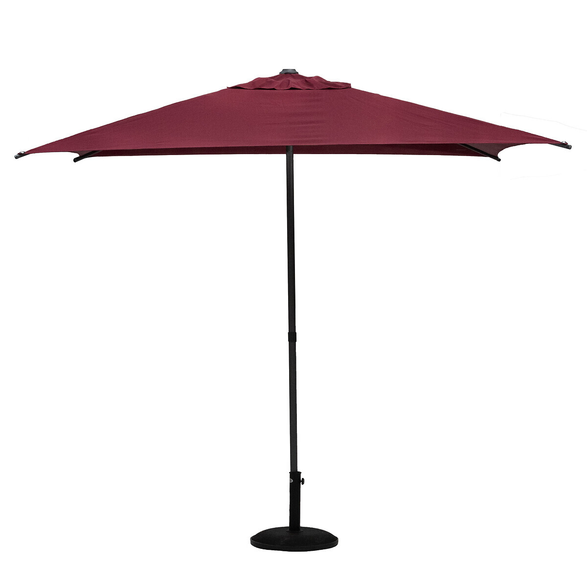 Hesperide Parasol Droit Carré SOYA Bordeaux