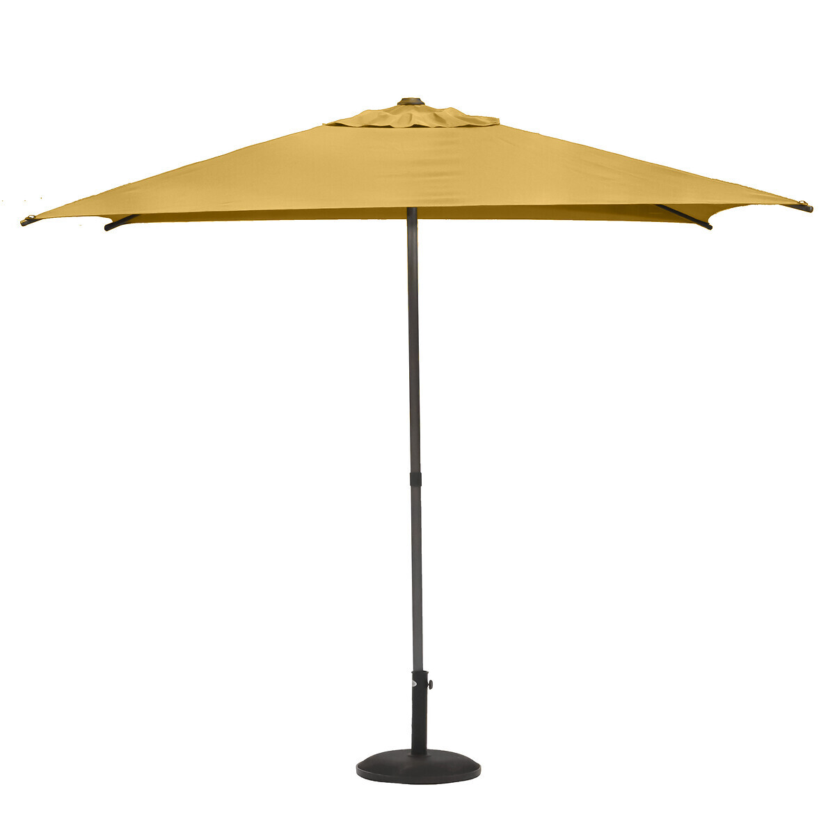 Hesperide Parasol Droit Carré SOYA Jaune Moutarde