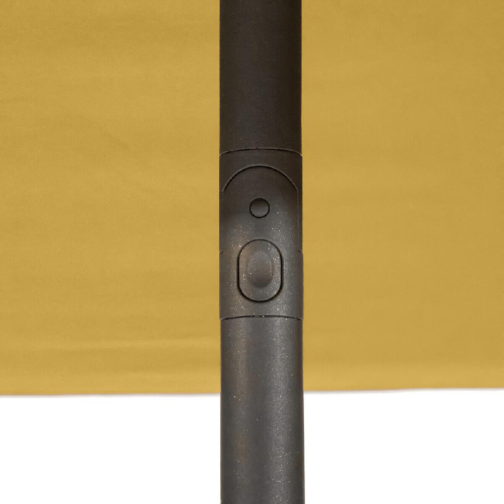 Hesperide Parasol Droit Carré SOYA Jaune Moutarde