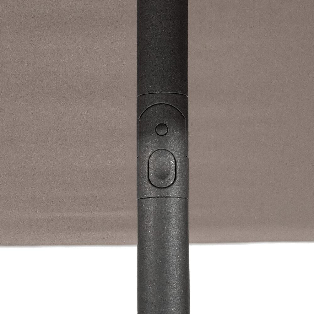 Hesperide Parasol Droit Carré SOYA Taupe