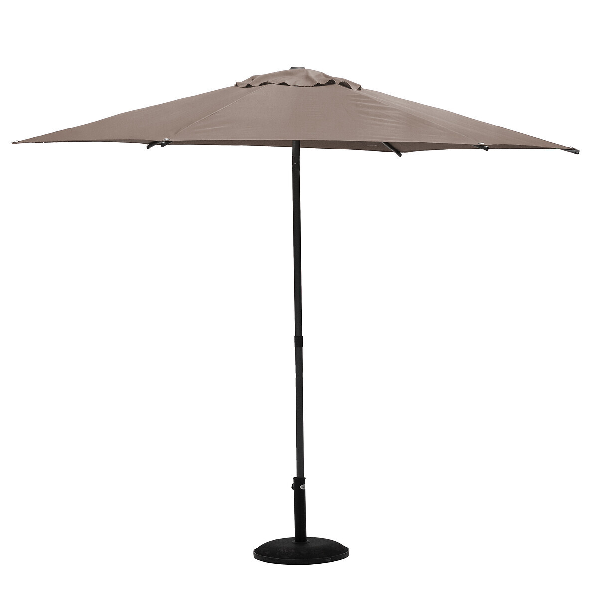 Hesperide Parasol Droit Rond Inclinable SOYA Taupe