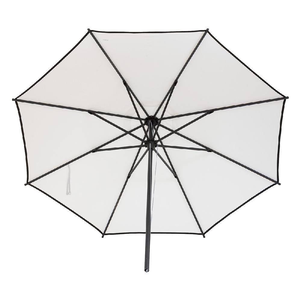 Hesperide Parasol Droit Rond MALUVIA Blanc