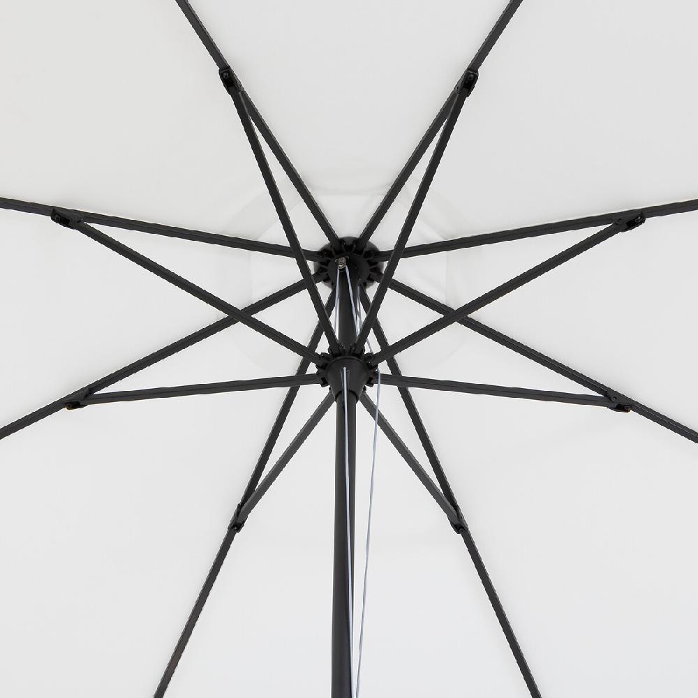 Hesperide Parasol Droit Rond MALUVIA Blanc