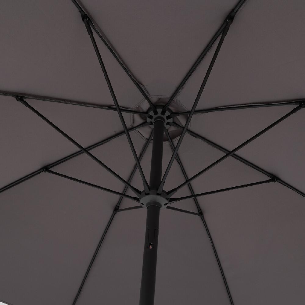 Hesperide Parasol Droit Rond SISKO Ardoise