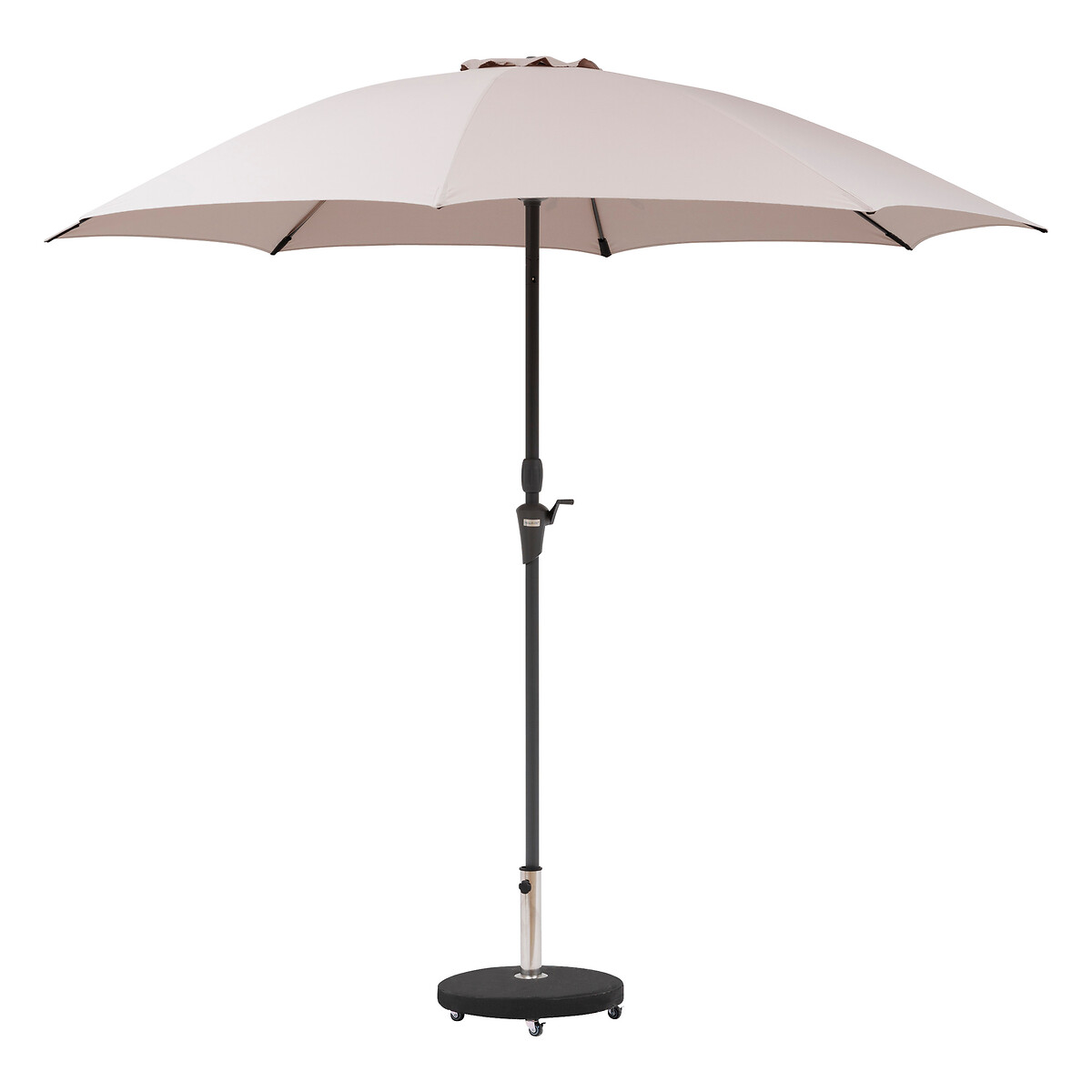Hesperide Parasol Droit Rond SISKO Taupe