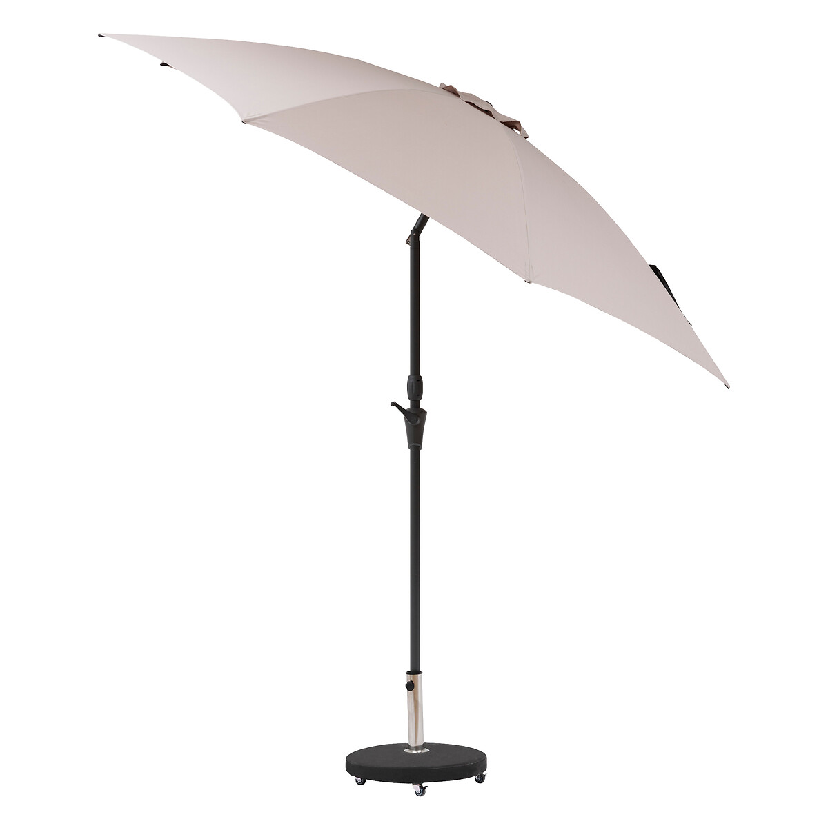 Hesperide Parasol Droit Rond SISKO Taupe
