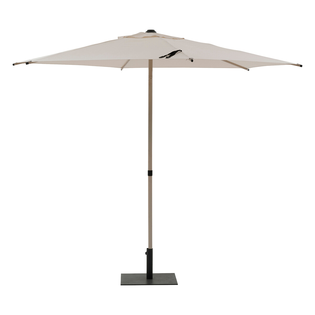Hesperide Parasol Droit Rond SOYA Argile & Blé