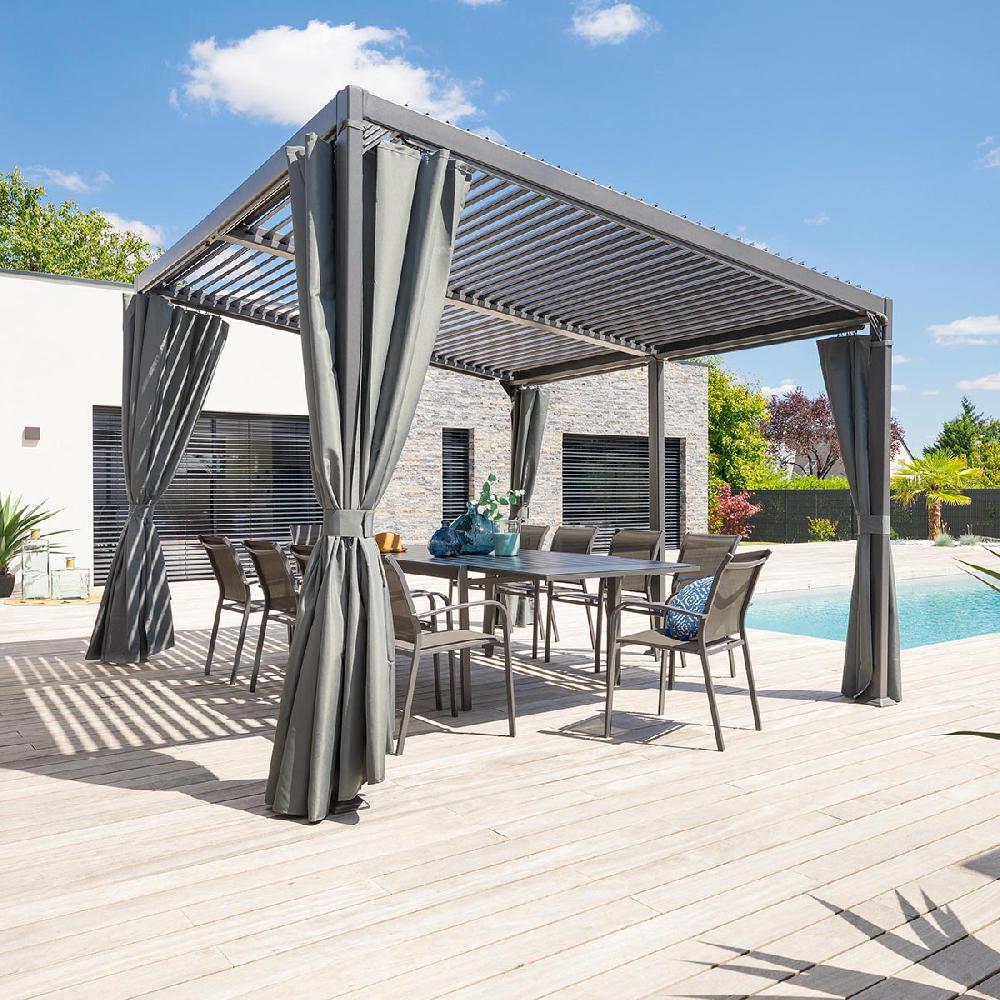 hesperide Pergola bioclimatique AVILA Graphite