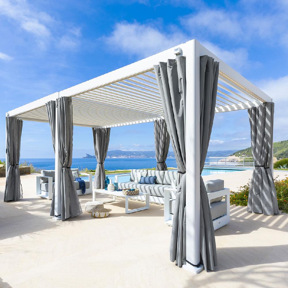hesperide Pergola bioclimatique EVORA Blanc