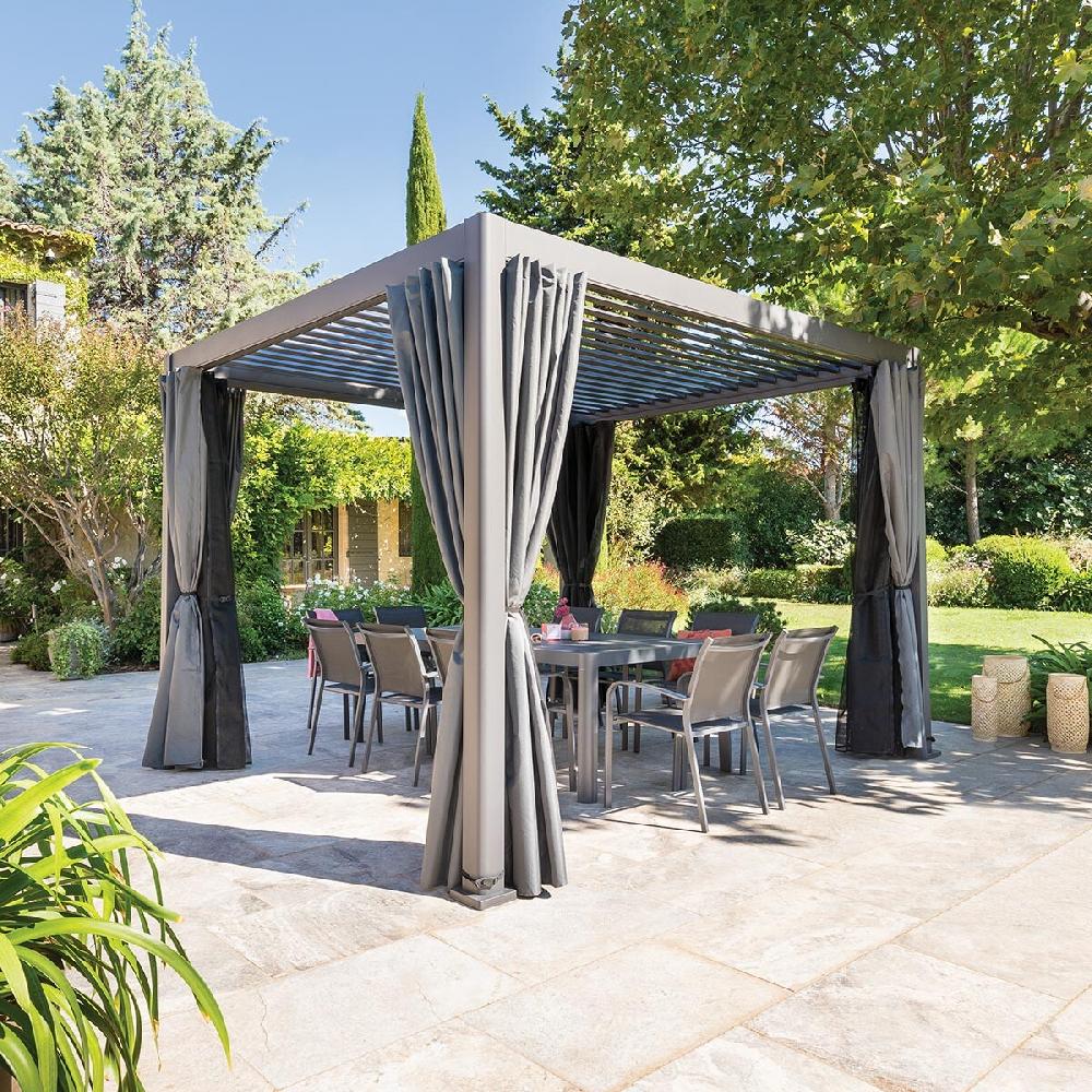 hesperide Pergola bioclimatique EVORA Graphite