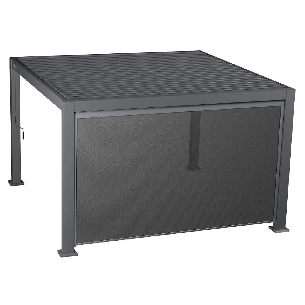 Hesperide Pergola EVORA Graphite + 4 Stores