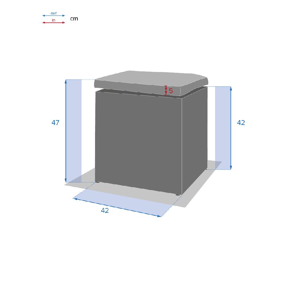 Hesperide Pouf De Jardin MAYARI Terre D'ombre